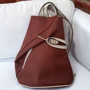 Mam's Taormina genuine leather bagpack Made in Italy